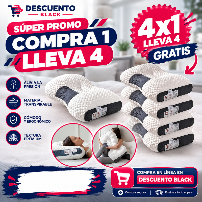 BLACKSLEEP™ — ¡COMPRA 1 Y LLÉVATE 4! Disfruta noches de mayor comodidad. Solo por Black Friday.